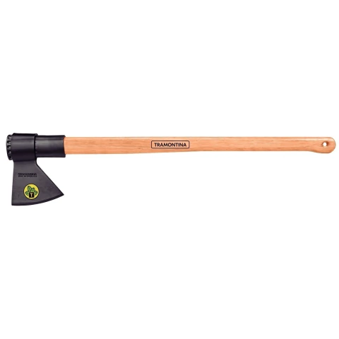 Machado Soldado com Cabeça Redonda Tramontina Tamanho 3.5 Aço Carbono Cabo Madeira 90cm
