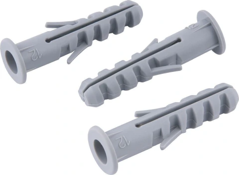 Bucha plástica 12x60mm com anel com 3 peças Vonder