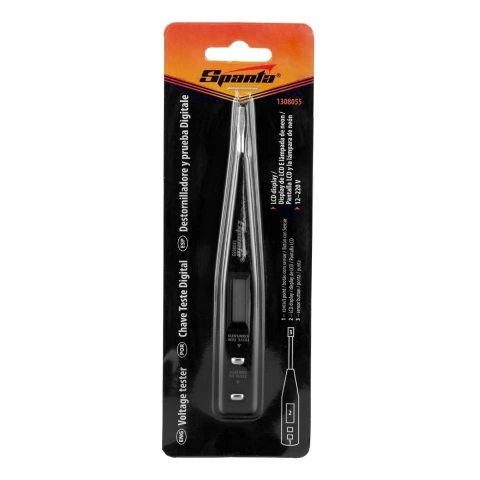 Chave Multiteste Digital 12-220V Com Display LCD 128 Mm Sparta