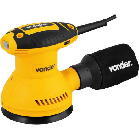 Lixadeira Roto Orbital 5'' 127V 350W 8000/13800 RPM Nove54 Lrv355 Com Coletor De Pó