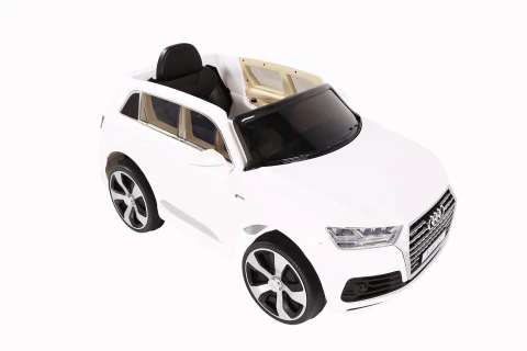 Carrinho Elétrico Branco Audi Q7 12v Bel Brink