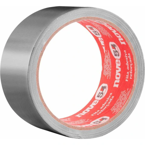 Fita adesiva reforçada silver tape 50mmx10m prata - Nove54