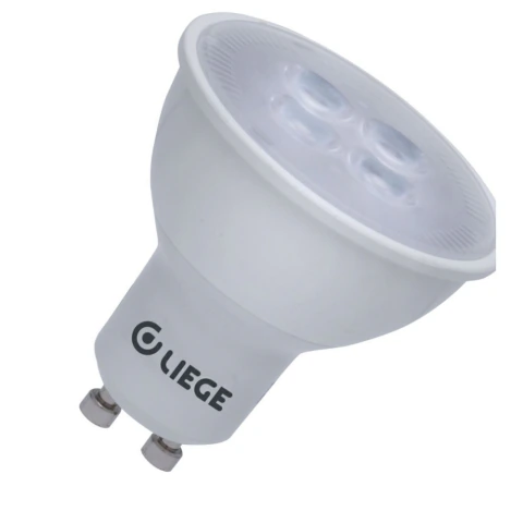 Lâmpada LED Dicróica 4,9W GU10 3000K Amarela Bivolt Liege Iluminação Eficiente