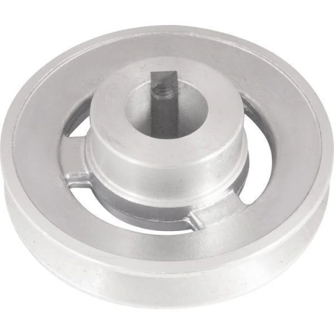 Polia Alumínio 1 Canal Perfil A 100mm com Furo 24mm - Vonder