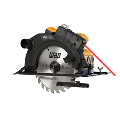 Serra Circular WAP ESC 1500 Potência de 1500W e Guia Laser para Cortes Precisos 127V