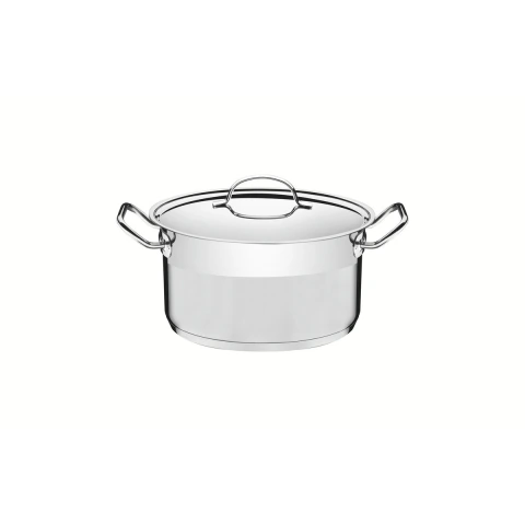 Caçarola Funda Tramontina Professional Aço Inox Fundo Triplo 28 cm 8,4 L Profissional Cozinha