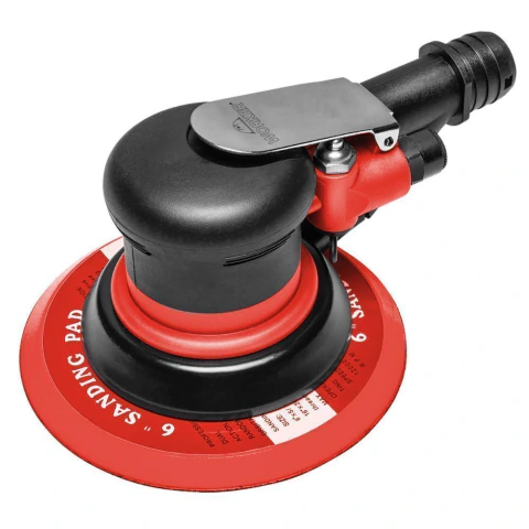 Lixadeira Roto Orbital Pneumática 6'' 150mm 6pcm 90ibf/pol² Worker 919438 Com Mangueira E Coletor