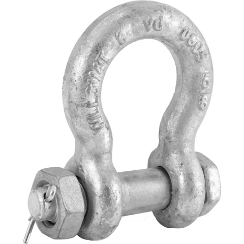 Manilha Para Cabo De Aço 5/8 Curva Pesado Galvanizado Com P