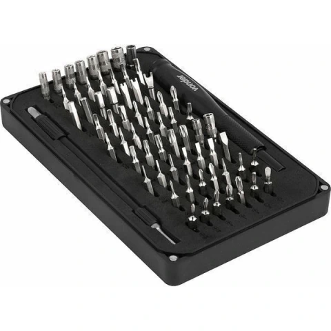 Jogo Bits/Ponteira Crv com 66 peças Precisao Vonder