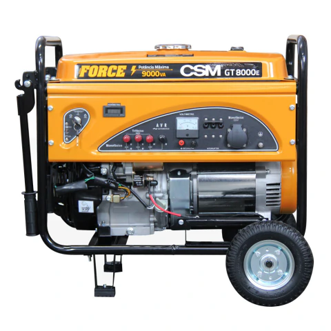 Gerador Portátil à Gas 9KVA 15HP 380V Trif Gt8000E Force Csm