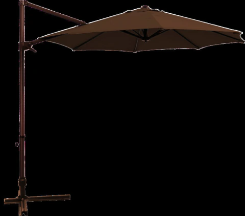 Ombrellone Suspenso Roma Bege Giratório 3,00x2,70m Bel Lazer
