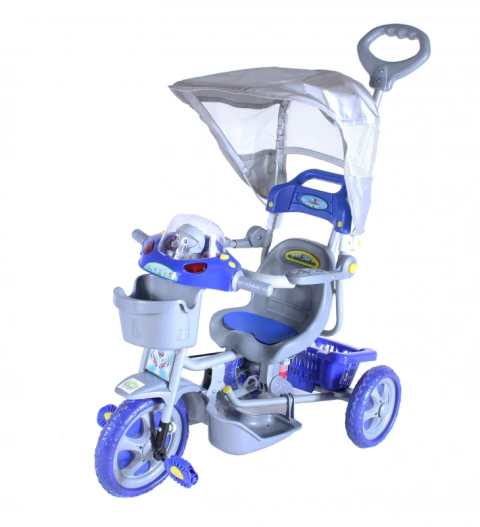 Triciclo Et Capota Removível Com Música E Luzes Azul Bel B