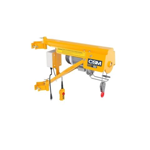 Guincho De Coluna 200Kg Trifásico 60 Metros 1.25 CV Com Freio Automático E Articulado CSM