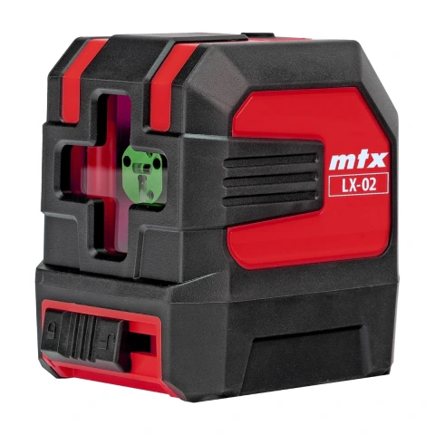 Nível a Laser Vermelho 635nm 20m Rosca 1/4 LX 02 Precisão ±1mm/m MTX 3505655