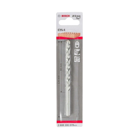 Broca Para Concreto Bosch Cyl-1 Ø8X80X120mm