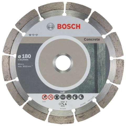 Disco Corte Diamantado Bosch Std 180X22,23X2X10mm 10Pçs