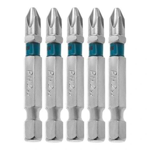 Bits Phillips PH2 50mm 5pcs Aço Liga S2 Gross