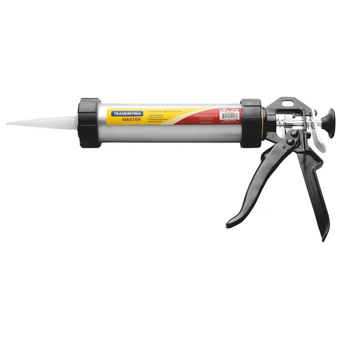 Pistola Aplicadora de Silicone 600ml Tramontina Master Tubo Alumínio Aplicações Precisas