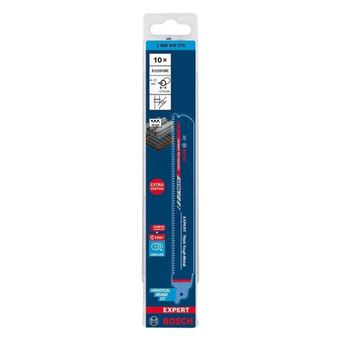Lâmina Serra Sabre Bosch S1155Chc Thick Tough Metal 10Pçs