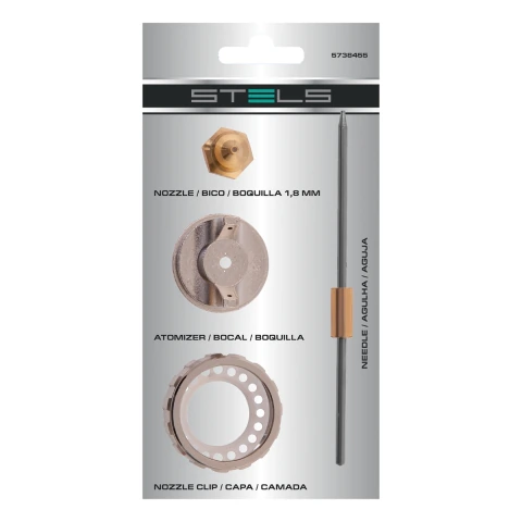 Kit Reparo Para Pistola De Pintura Bico 1,8 mm Stels 5738455 4 Peças
