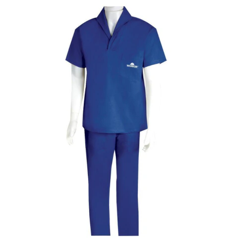 Uniforme Calça Camisa Brim Azul M Worker Proteção Conforto Trabalho