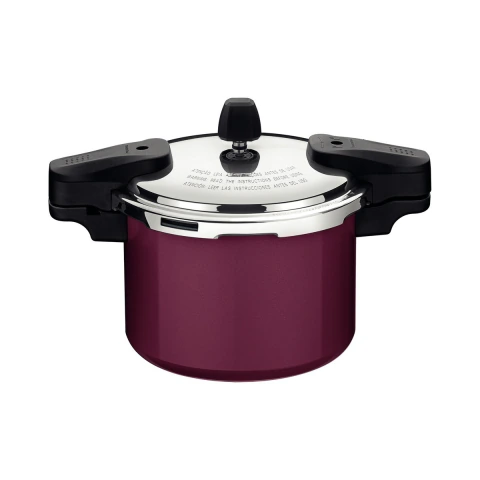 Panela De Pressão Tramontina Torino Alumínio 4,5 L Indução Vermelho Framboesa
