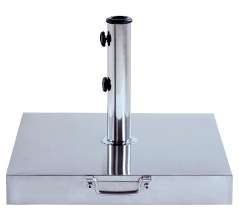 Base Ombrellone Concreto Quad Inox 40kg c Roda Bel Lazer