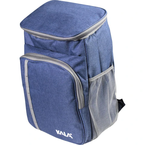 Mochila Térmica 18L Azul Com 2 Bolsos Frontais Para Piquenique E Viagens Kala