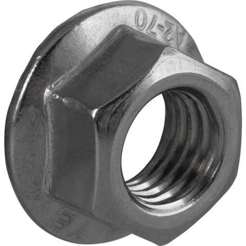 Porca Sx Fl Den M12X1,75Mm Para Conjunto Solar Nove54 Aço Inox Fixação Segura