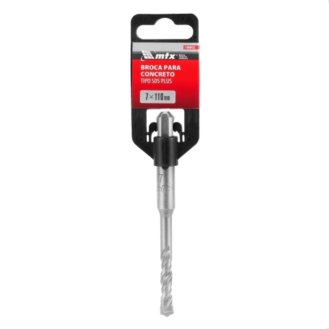 Broca Para Concreto 7 X 110 Mm Sds Plus Com Widia Mtx 1 Peça