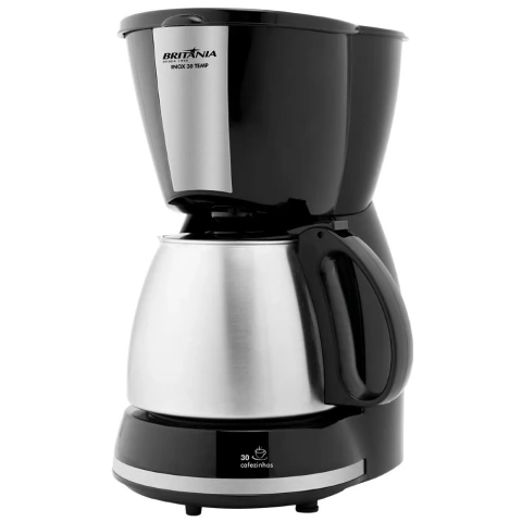 Cafeteira Inox 30 Temp Britânia Com Jarra 1,2L Corta Pingo 220V