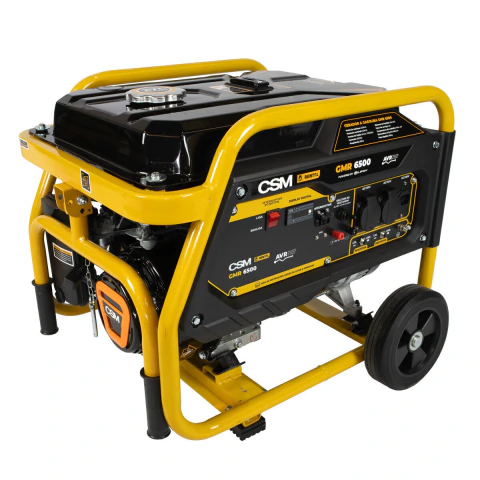 Gerador De Energia Portátil Gasolina 6,0 kVA 13 HP 27 L Monofásico GMR 6500 Com AVR Profissional CSM