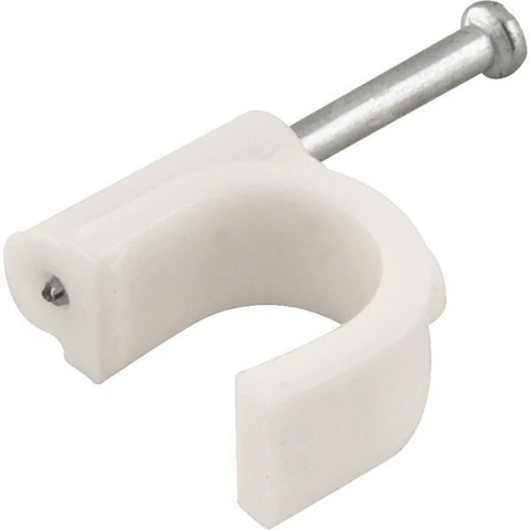 Grampo para fios 10mm² branco redondo com 100 peças Vonder
