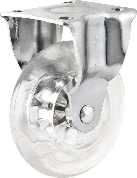 Rodizio fixo 2" leve 35kg poliuretano transparente Vonder