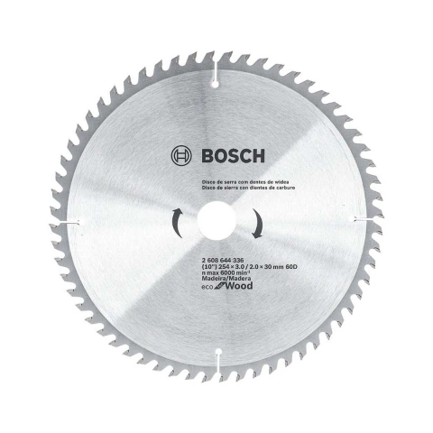Disco Serra Circular Bosch Ecoline Ø254X30mm 60D