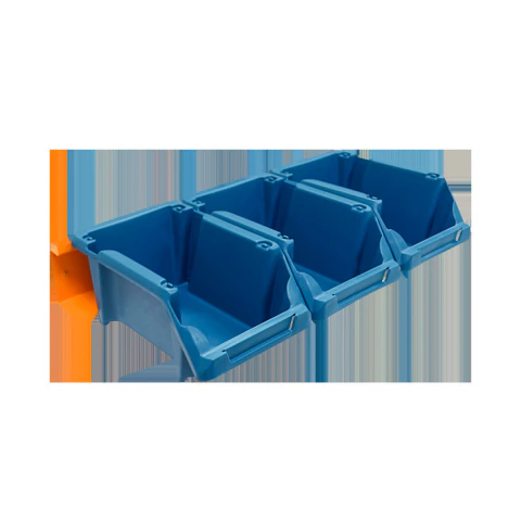 Suporte com 3 Gavetas N3 Azul Parede E Painel Presto