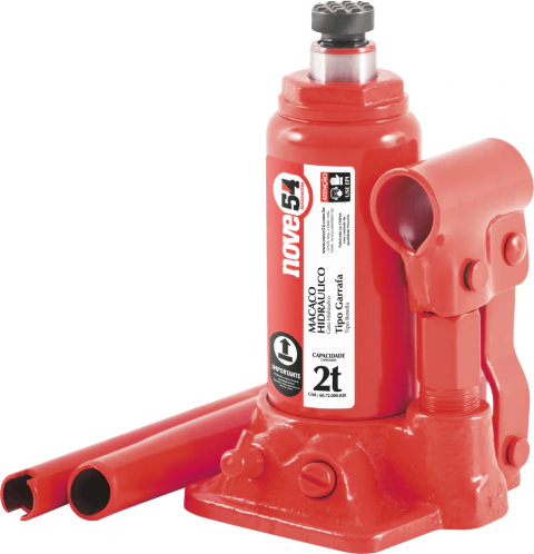 Macaco Garrafa Hidráulico 2 Ton 278mm 148mm Nove54