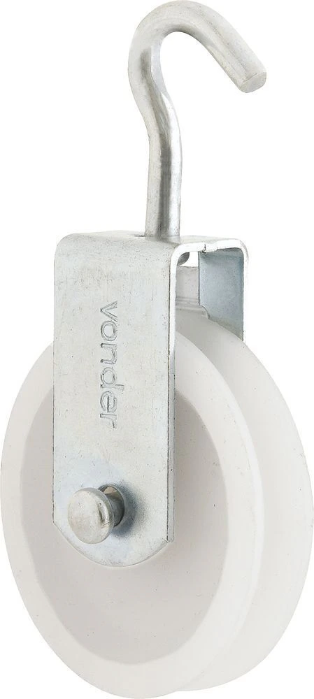 Roldana Plástica 4cm Gancho 15 kg Vonder