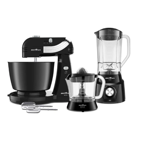 Kit Cozinha BKT83 Britânia Com Batedeira Liquidificador Espremedor de Frutas 127V