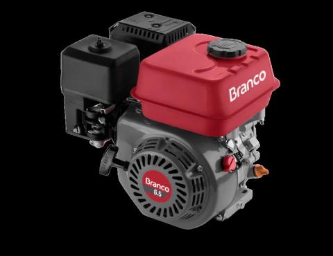Motor Gasolina 6,5CV Eixo H Partida Manual B4T-6.5H Branco