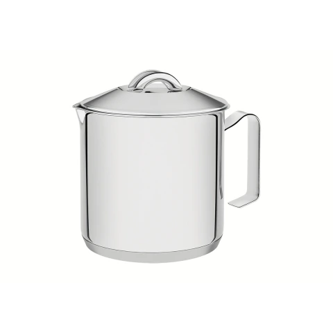 Fervedor Tramontina Solar Aço Inox 2 L 14 cm Fundo Triplo Com Tampa Compatível Com Indução