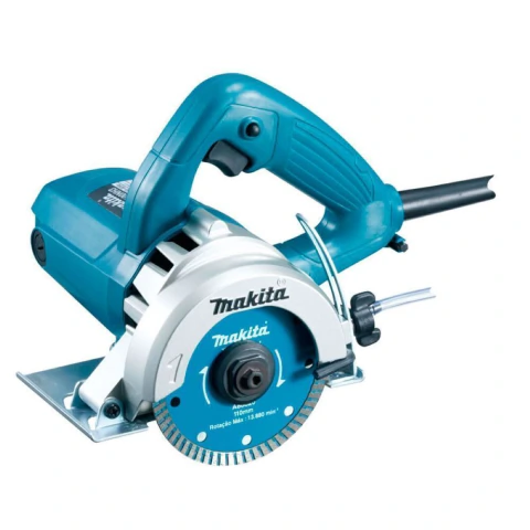 Serra Mármore 110Mm 1300W Com Mangueira Cano de Água Chaves 4100NH3 220V Makita