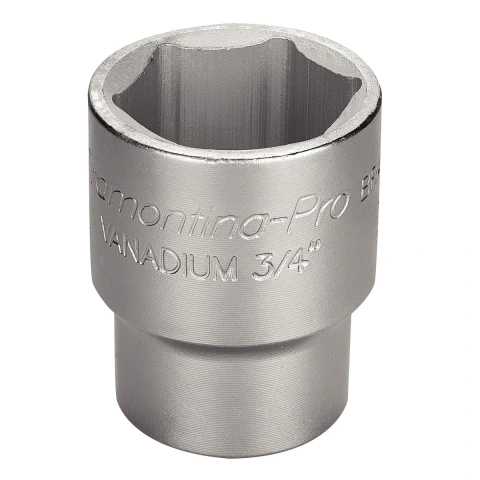 Soquete Sextavado 41mm 3/4'' Aço Cromo Vanádio Tramontina PRO Hyper Drive DIN 3124