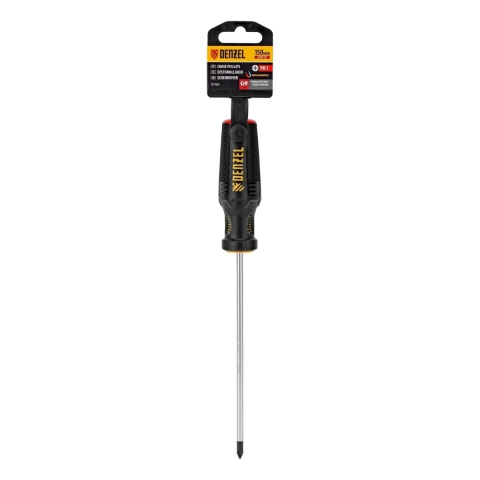Chave Phillips Ph1 150 Mm 3/16 X 6 Aço Crv Cabo 3 Componentes Denzel