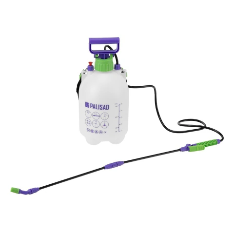 Pulverizador Manual 5L 2.5atm Palisad 647408 Com Bomba E Mangueira 1.88m