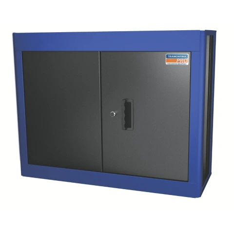 Painel Superior Pequeno 2 Portas 100° Azul 150 Kg Capacidade 60 Kg Prateleira 0.9 mm Tramontina PRO