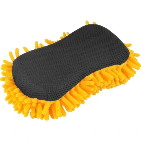 Esponja de Microfibra Dupla Face 23x11x6cm Poliester 80% Poliamida 20% Limpeza Automotiva Vonder