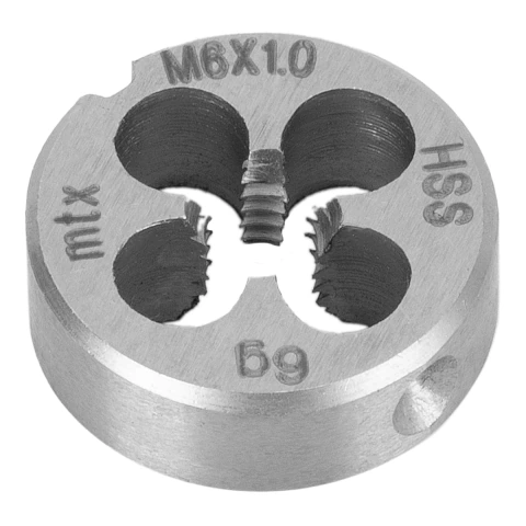 Cossinete Manual Aço Rápido M6 x 1mm 6G MTX