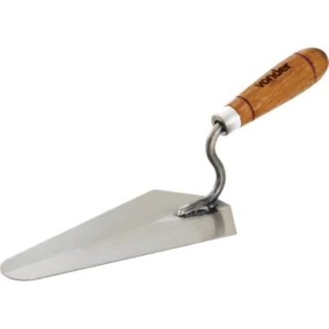 Colher para pedreiro 10" reta cabo madeira Vonder