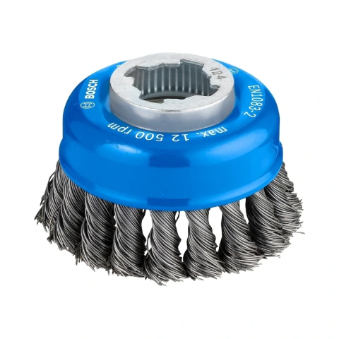 Escova De Aço Copo X-Lock Trançado 75mm Bosch